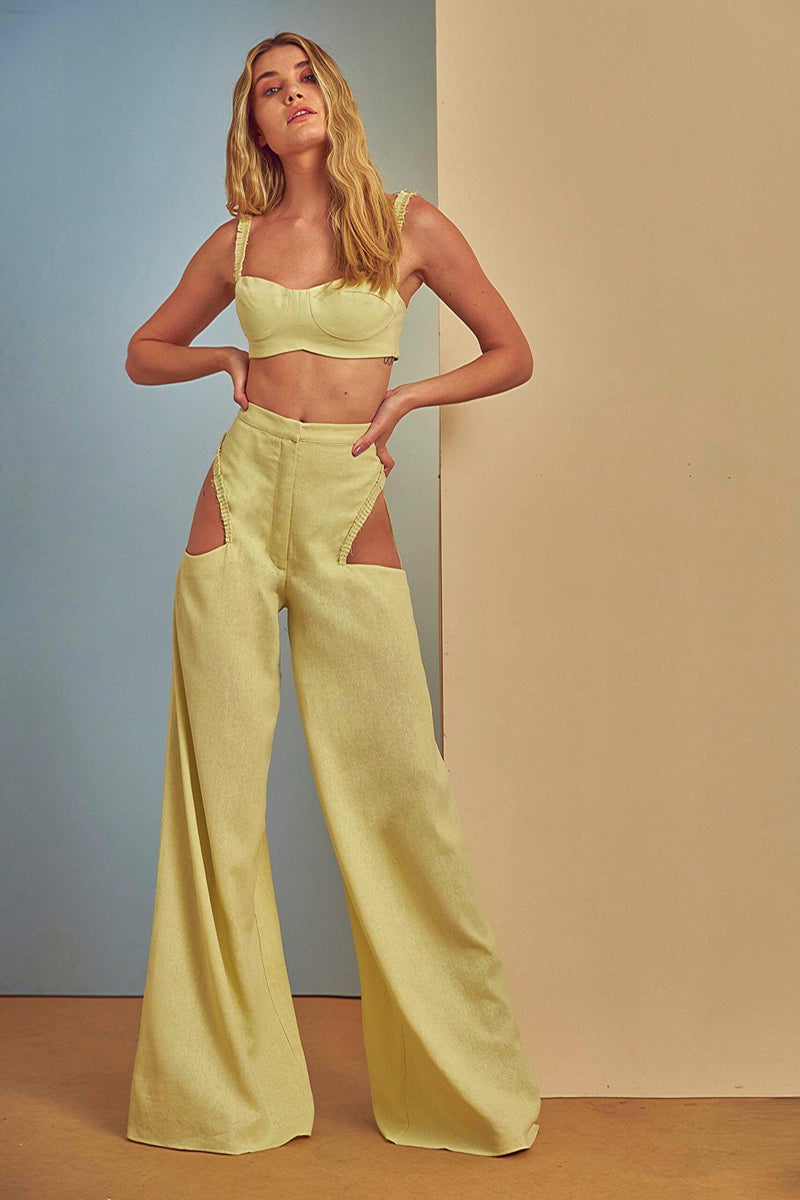 CROPPED STRAP CERCA LIME