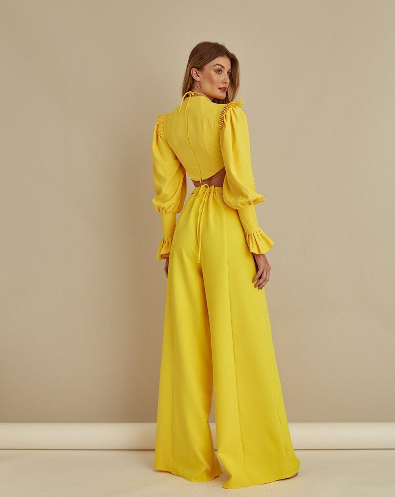 CROPPED LIGHTHOUSE SLEEVE YELLOW