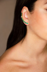 Earring Round Emeralds