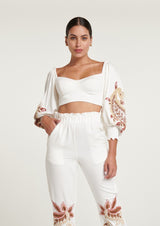 CROPPED SARAH OFF WHITE